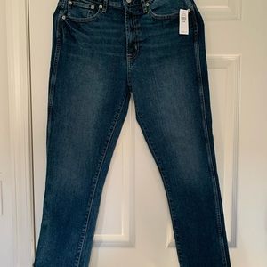 High waist cigarette jeans GAP New with tags